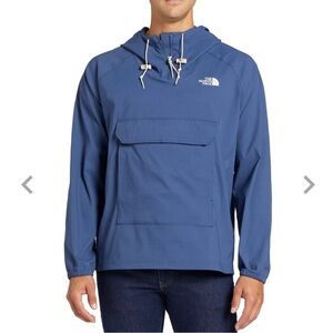 The North Face Men's Slate Blue Pullover Windbreaker Anorak